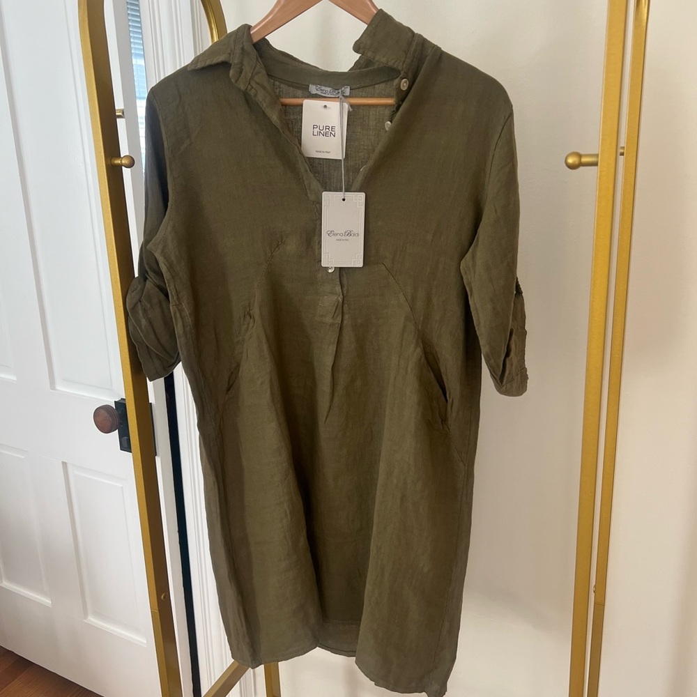 Elena Baldi Linen Tunic Dress